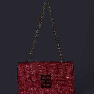 Elegant Red Shoulder Bag